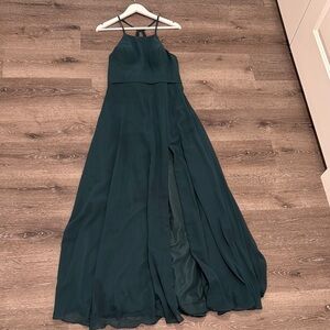Azazi emerald green bridesmaid dress